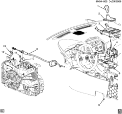 TRANSFER CASE Cadillac SRX 2010-2012 N SHIFT CONTROL/AUTOMATIC TRANSMISSION (MH2,MH4)