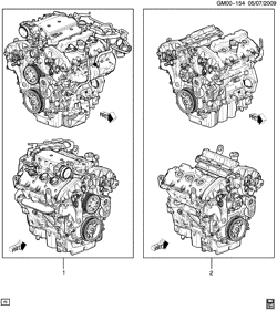 4-CYLINDER ENGINE Cadillac SRX 2010-2011 N ENGINE ASM & PARTIAL ENGINE (LAU/2.8-4)