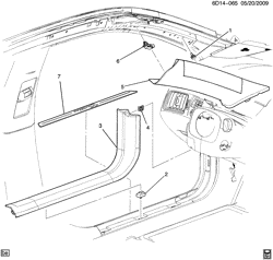 ACABAMENTO INTERNO - ACABAMENTO BANCO DIANTEIRO - CINTOS DE SEGURANÇA Cadillac CTS V-Series Sedan "Exclusive" 2014-2014 DN69 TRIM/FRONT