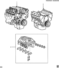 6-CYLINDER ENGINE Pontiac G8 2008-2009 E ENGINE ASM & PARTIAL ENGINE (L76/6.0Y)