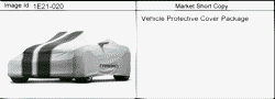 ACCESSORIES Chevrolet Camaro Convertible 2011-2015 E37-67 COVER PKG/VEHICLE (STRIPED)