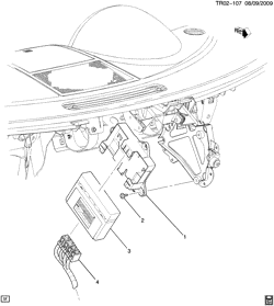 LÂMPADAS-ELÉTRICAS-IGNIÇÃO-GERADOR-MOTOR DE ARRANQUE Chevrolet Traverse (2WD) 2009-2011 RV1 MODULE/BODY CONTROL (WITH PLASTIC BRACKET)