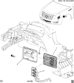 FUEL SYSTEM-EXHAUST-EMISSION SYSTEM Cadillac CTS Coupe 2012-2014 DM47 E.C.M. MODULE & RELATED PARTS (LFX/3.6-3)