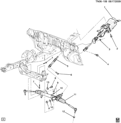 FRONT AXLE-FRONT SUSPENSION-STEERING-DIFFERENTIAL GEAR Hummer H3 2008-2008 N1 STEERING SYSTEM & RELATED PARTS (EXC (RHD))