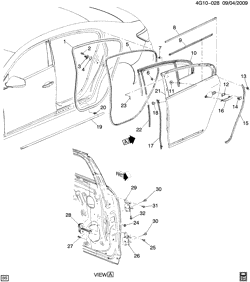 WINDSHIELD-WIPER-MIRRORS-INSTRUMENT PANEL-CONSOLE-DOORS Buick LaCrosse/Allure 2010-2010 G DOOR HARDWARE/REAR PART 1