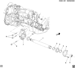 SUSPENSION AVANT-VOLANT Buick LaCrosse/Allure 2010-2010 GB ESSIEU MOTEUR AVANT INTERMÉDIAIRE (MH7)
