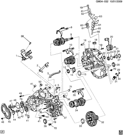 TRANSMISSÃO MANUAL 5 MARCHAS Chevrolet HHR 2006-2011 A 5-SPEED MANUAL TRANSAXLE (M86) PART 1 CASE AND COMPONENT PARTS