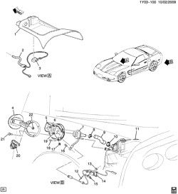 FUEL SYSTEM-EXHAUST-EMISSION SYSTEM Chevrolet Corvette 1997-2002 Y FUEL TANK FILLER PIPES & HOSES
