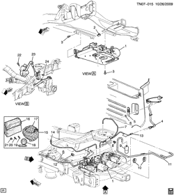 РАМЫ-ПРУЖИНЫ - АМОРТИЗАТОРЫ - БАМПЕРЫ Hummer H2 SUT - 36 Bodystyle 2005-2009 N2(06) LEVEL CONTROL SYSTEM/AUTOMATIC (ZM6)