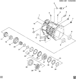 TRANSFER CASE Cadillac CTS Coupe 2011-2014 DN35-47-69 6-SPEED MANUAL TRANSMISSION PART 3 (MG9) 1ST/2ND GEAR