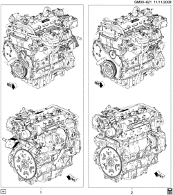 MOTOR 4 CILINDROS Buick Regal 2011-2011 GK ENGINE ASM & PARTIAL ENGINE (LHU/2.0V)