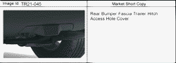 ACESSÓRIOS Buick Enclave (AWD) 2010-2012 RV1 COVER PKG/REAR BUMPER FASCIA TRAILER HITCH ACCESS HOLE(Z88)