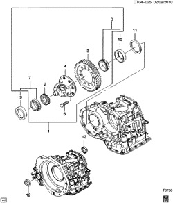 TRANSMISSÃO AUTOMÁTICA Chevrolet Aveo Hatchback (NON CANADA AND US) 2004-2007 T AUTOMATIC TRANSMISSION PART 14 (ML4) DIFFERENTIAL GEAR