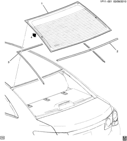 REAR GLASS-SEAT PARTS-ADJUSTER Chevrolet Cruze (Carryover Model) 2011-2016 P69 REAR WINDOW