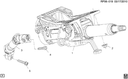 SUSPENSION AVANT-VOLANT Chevrolet Cruze (Carryover Model) 2011-2016 P69 COLONNE DE DIRECTION PART 1