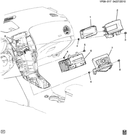 КРЕПЛЕНИЕ КУЗОВА-КОНДИЦИОНЕР-АУДИОСИСТЕМА Chevrolet Cruze (Carryover Model) 2012-2016 P69 RADIO MOUNTING (EXC TOUCH SCREEN UDY)