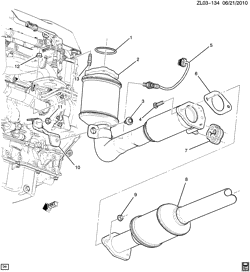 FUEL SYSTEM-EXHAUST-EMISSION SYSTEM Chevrolet Captiva Sport 2016-2017 LF EXHAUST SYSTEM/FRONT (LEA/2.4K)