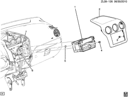 КРЕПЛЕНИЕ КУЗОВА-КОНДИЦИОНЕР-АУДИОСИСТЕМА Chevrolet Captiva Sport 2011-2013 L RADIO MOUNTING