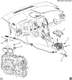 ТОРМОЗА Chevrolet Volt 2011-2015 R SHIFT CONTROL/AUTOMATIC TRANSMISSION