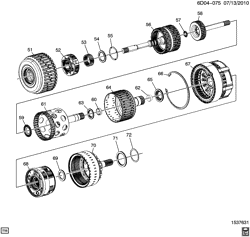 FREIOS Cadillac STS 2010-2011 D AUTOMATIC TRANSMISSION (MYB) (6L50) CLUTCH ASSEMBLIES & RELATED PARTS