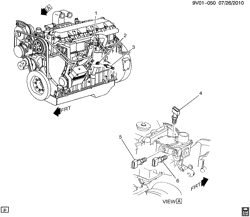 LUBRIFICAÇÃO - ARREFECIMENTO - GRADE DO RADIADOR Chevrolet Kodiak (Mexico) 2002-2008 C6H0,7H0(42) ENGINE OIL PRESSURE & TEMPERATURE SWITCHES (LG5/CAT 3126)