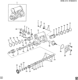 FRONT AXLE-FRONT SUSPENSION-STEERING-DIFFERENTIAL GEAR Chevrolet Kodiak (Mexico) 2002-2008 C6H0,7H0(42) STEERING GEAR ASM/POWER (SAGINAW N40)