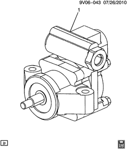 FRONT AXLE-FRONT SUSPENSION-STEERING-DIFFERENTIAL GEAR Chevrolet Kodiak (Mexico) 2002-2007 C6H0,7H0(42) STEERING PUMP ASM (ZF INDUSTRIES) W/L18/8.1E