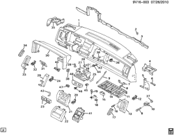 CAB AND BODY PARTS-WIPERS-MIRRORS-DOORS-TRIM-SEAT BELTS Chevrolet Kodiak (Mexico) 2002-2008 C6H0,7H0(42) INSTRUMENT PANEL & RELATED PARTS PART 2