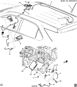 КРЕПЛЕНИЕ КУЗОВА-КОНДИЦИОНЕР-АУДИОСИСТЕМА Chevrolet Equinox 2011-2011 LH,LJ COMMUNICATION SYSTEM ONSTAR(UE1, NAVIGATION UYS)