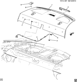 ОБЛИЦОВКА ЗАДНЕГО СИДЕНЬЯ-КОВРИК Chevrolet Camaro Coupe 2010-2010 E37 TRIM/BACK WINDOW SHELF