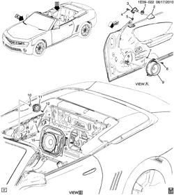 SUP. DE CARR. - AIR CLIM.- AUDIO/DIVERTISSEMENT Chevrolet Camaro Convertible 2011-2015 E67 AUDIO SYSTEM (UQ3)