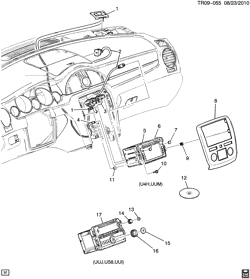 BODY MOUNTING-AIR CONDITIONING-AUDIO/ENTERTAINMENT Chevrolet Traverse (AWD) 2011-2012 RV1 RADIO MOUNTING (BUICK W49)