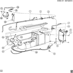 BODY MOUNTING-AIR CONDITIONING-AUDIO/ENTERTAINMENT Cadillac Allante 1987-1992 V A/C CONTROL SYSTEM VACUUM