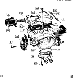 FUEL SYSTEM-EXHAUST-EMISSION SYSTEM Pontiac Firebird 1990-1991 F THROTTLE BODY/MPFI (MODEL B110) (LH0/3.1T)