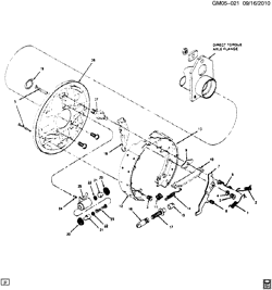 BRAKES-REAR AXLE-PROPELLER SHAFT-WHEELS Chevrolet Monte Carlo 1985-1988 G BRAKE ASM/REAR DRUM (DIRECT TORQUE) DELCO