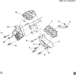STARTER-GENERATOR-IGNITION-ELECTRICAL-LAMPS Buick Century 1989-1991 A GENERATOR MOUNTING (LG7/3.3N)
