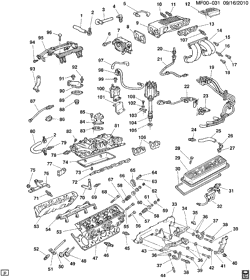 8-ЦИЛИНДРОВЫЙ ДВИГАТЕЛЬ Pontiac Firebird 1990-1992 F ENGINE ASM-5.7L V8 PART 2 (L98/5.7-8)