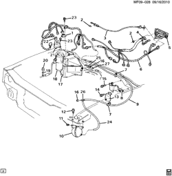 BODY MOUNTING-AIR CONDITIONING-AUDIO/ENTERTAINMENT Chevrolet Camaro 1991-1992 F A/C CONTROL SYSTEM (C60)
