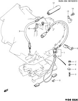 3-SPEED MANUAL TRANSMISSION Chevrolet Sprint 1989-1994 M SOLENOID HARNESS & OIL PRESS CONTROL CABLE (A/TRNS)(MX1)