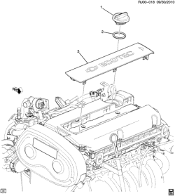 4-CYLINDER ENGINE Chevrolet Sonic Hatchback (Canada and US) 2013-2015 JU,JV,JW48 INTAKE MANIFOLD SHIELD/COVERS (LUW/1.8H,LWE/1.8G)