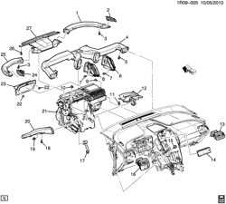 КРЕПЛЕНИЕ КУЗОВА-КОНДИЦИОНЕР-АУДИОСИСТЕМА Chevrolet Volt 2012-2015 RC AIR DISTRIBUTION SYSTEM