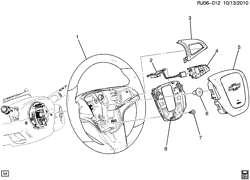 FRONT SUSPENSION-STEERING Chevrolet Sonic Sedan (NON CANADA AND US) 2013-2017 JS,JT69 STEERING WHEEL