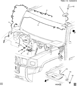 SUP. DE CARR. - AIR CLIM.- AUDIO/DIVERTISSEMENT Hummer H2 SUT - 36 Bodystyle 2009-2009 N2 SYSTÈME DE COMMUNICATION ONSTAR