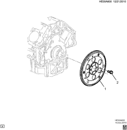 6-CYLINDER ENGINE Pontiac G8 2008-2009 E ENGINE ASM-V8 FLEXPLATE (L76/6.0Y)