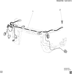 STARTER-GENERATOR-IGNITION-ELECTRICAL-LAMPS Pontiac G8 2008-2009 E WIRING HARNESS/FRONT COMPARTMENT