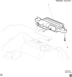 FUEL SYSTEM-EXHAUST-EMISSION SYSTEM Pontiac G8 2008-2009 E VAPOR CANISTER & RELATED PARTS