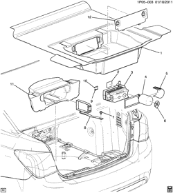 ТОРМОЗА-ЗАДНИЙ МОСТ-КАРДАННЫЙ ВАЛ-КОЛЕСА Chevrolet Cruze (Carryover Model) 2016-2016 P69 TIRE INFLATOR (KTI)