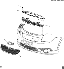 COOLING SYSTEM-GRILLE-OIL SYSTEM Chevrolet Orlando 2012-2014 P75 GRILLE/RADIATOR