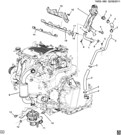 FUEL SYSTEM-EXHAUST-EMISSION SYSTEM Chevrolet Impala 2007-2010 W A.I.R. PUMP & RELATED PARTS (LZ4/3.5N, NU6)