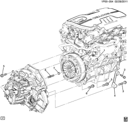 4-CYLINDER ENGINE Chevrolet Orlando 2013-2014 PJ,PK75 ENGINE TO TRANSMISSION MOUNTING (LEA/2.4K, MANUAL TRANSMISSION MZ0)